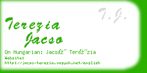 terezia jacso business card